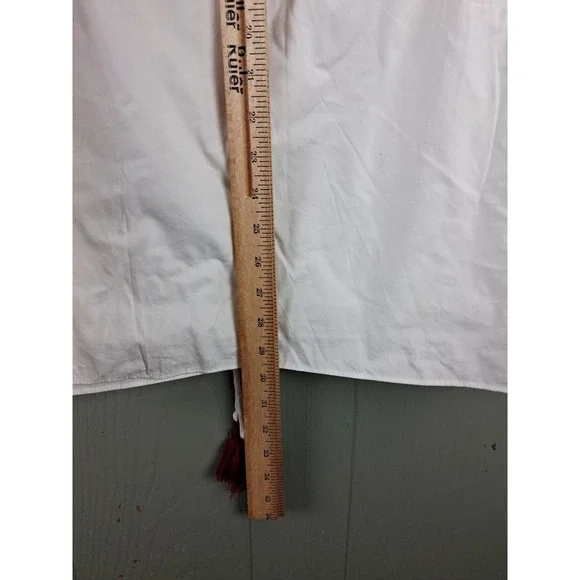 Rebecca Minkoff Dena Heiler Dress Size 4 White Red Off Shoulder Mini Date Night - Picture 10 of 12